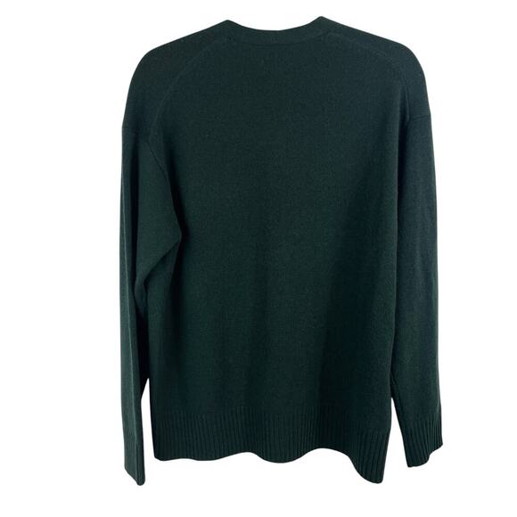 NWT Naked Cashmere Button Up V Neck Long Sleeve Cardigan Sweater Cypress Green M - Picture 6 of 6